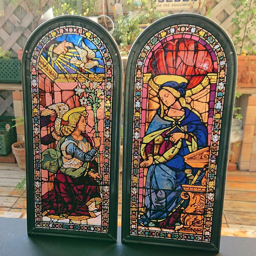 ドメニコ ステンドグラス Annunciation受胎告知グラスマスターズ社c