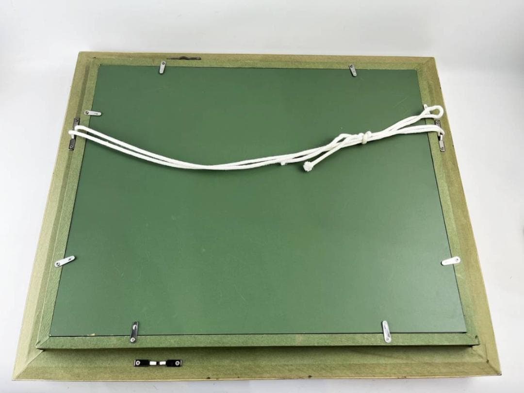 美品 大前博士作 真贋保証 六月のルクサンブル 風景画 6号 額装 直筆サイン