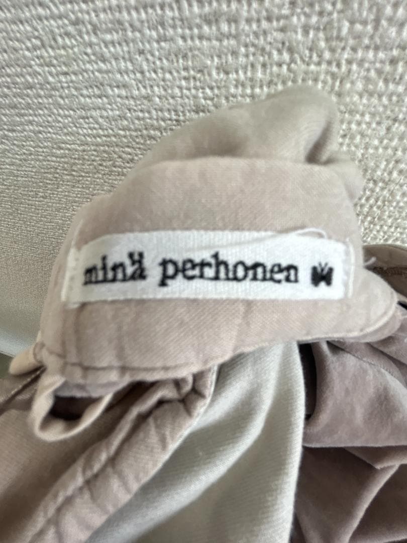 minä perhonen ベージュ ガウチョパンツ