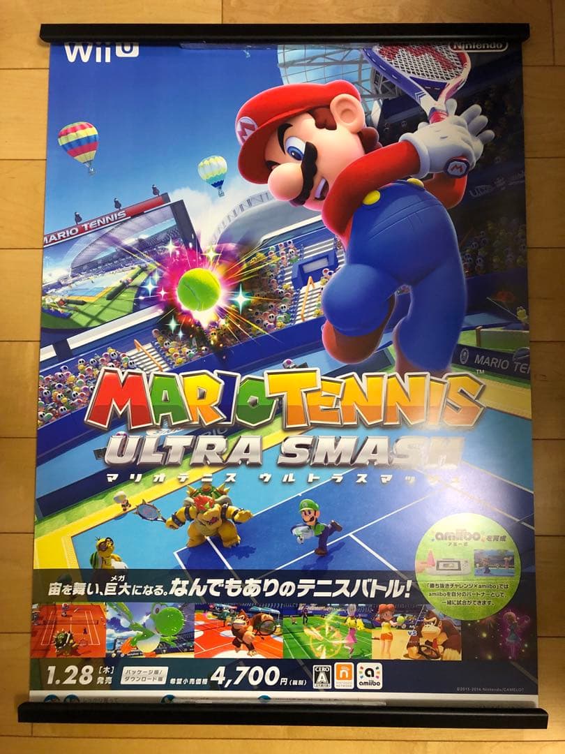 【非売品】マリオテニス ウルトラスマッシュ 任天堂 B2 サイズ ポスター