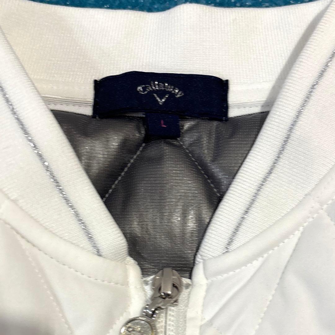 専用【美品/23AW /レディースL】キャロウェイ　キルティングジャケット　白