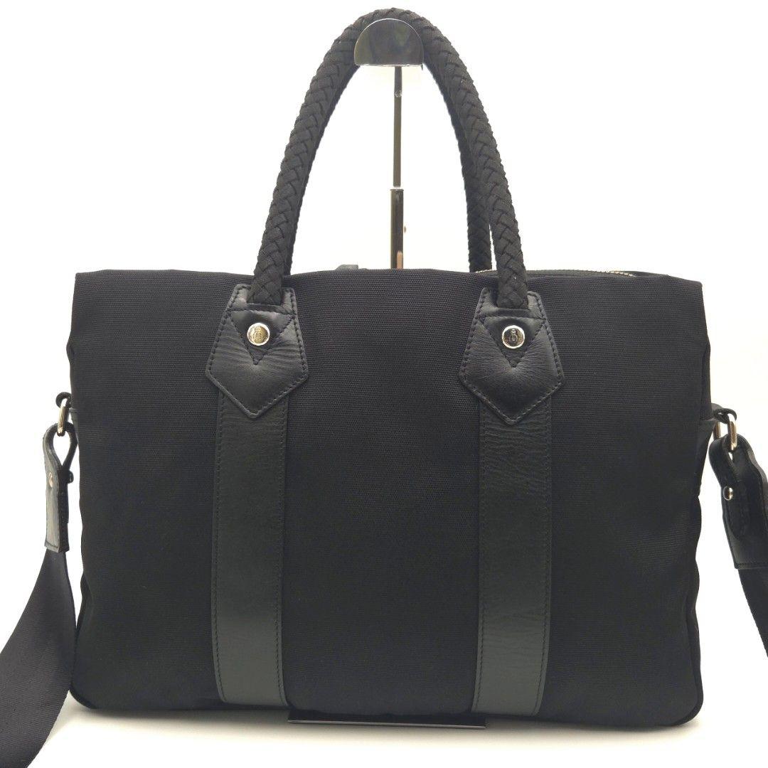 良品✨ヴィヴィアンウエストウッド 2Way ビジネスバッグ ナイロン レザー 黒