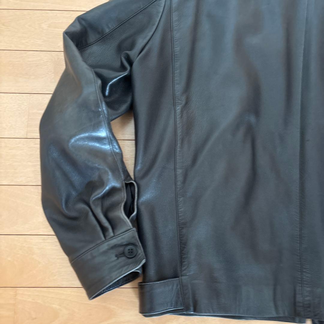 90s agnès b leatherjacket シープ羊　サイズ0 アニエス