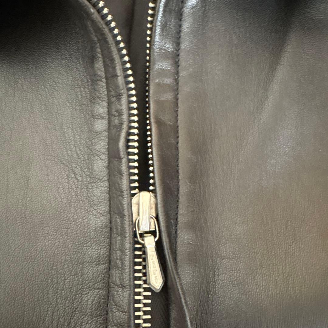 90s agnès b leatherjacket シープ羊　サイズ0 アニエス