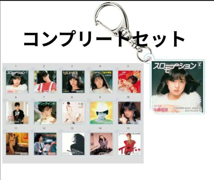 中森明菜 EXHIBITION ジャケットアクリルキーホルダー 15種類