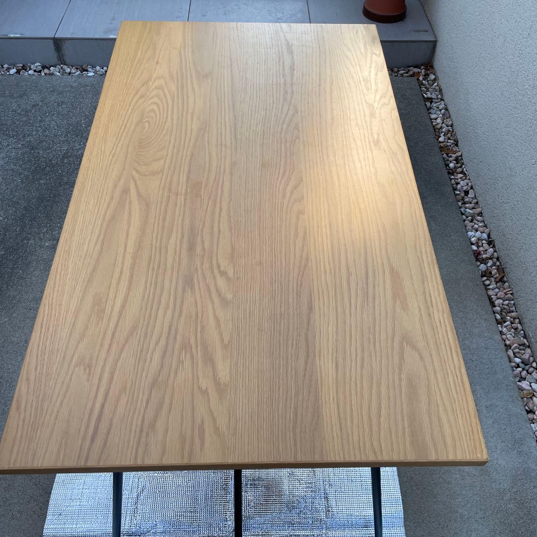 MUJI無印良品 折りたたみテーブル120cm オーク材/ダイニング/学習机