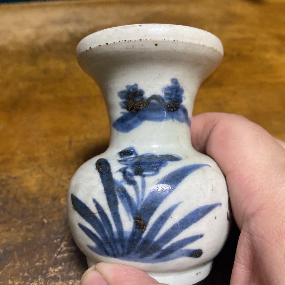 古伊万里野花図徳利