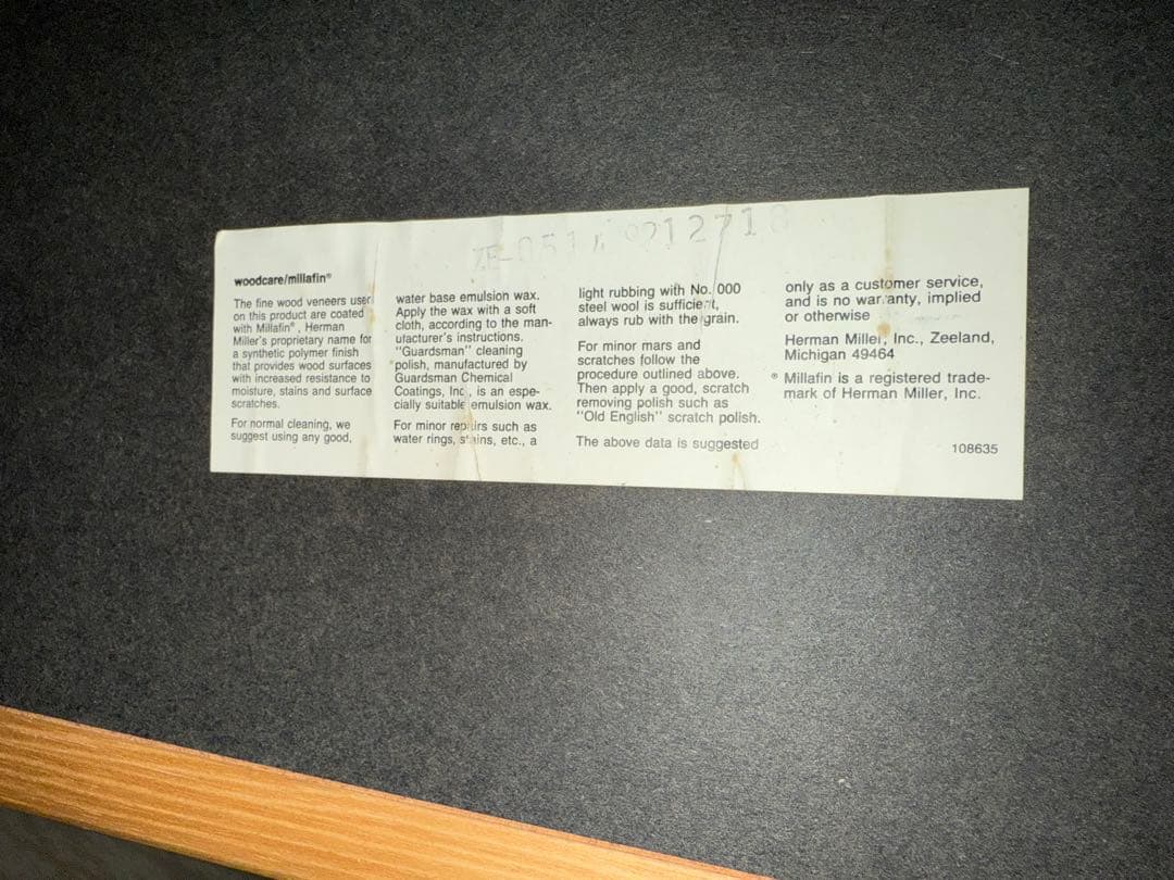 Herman Miller ハーマンミラー　ビンテージデスク