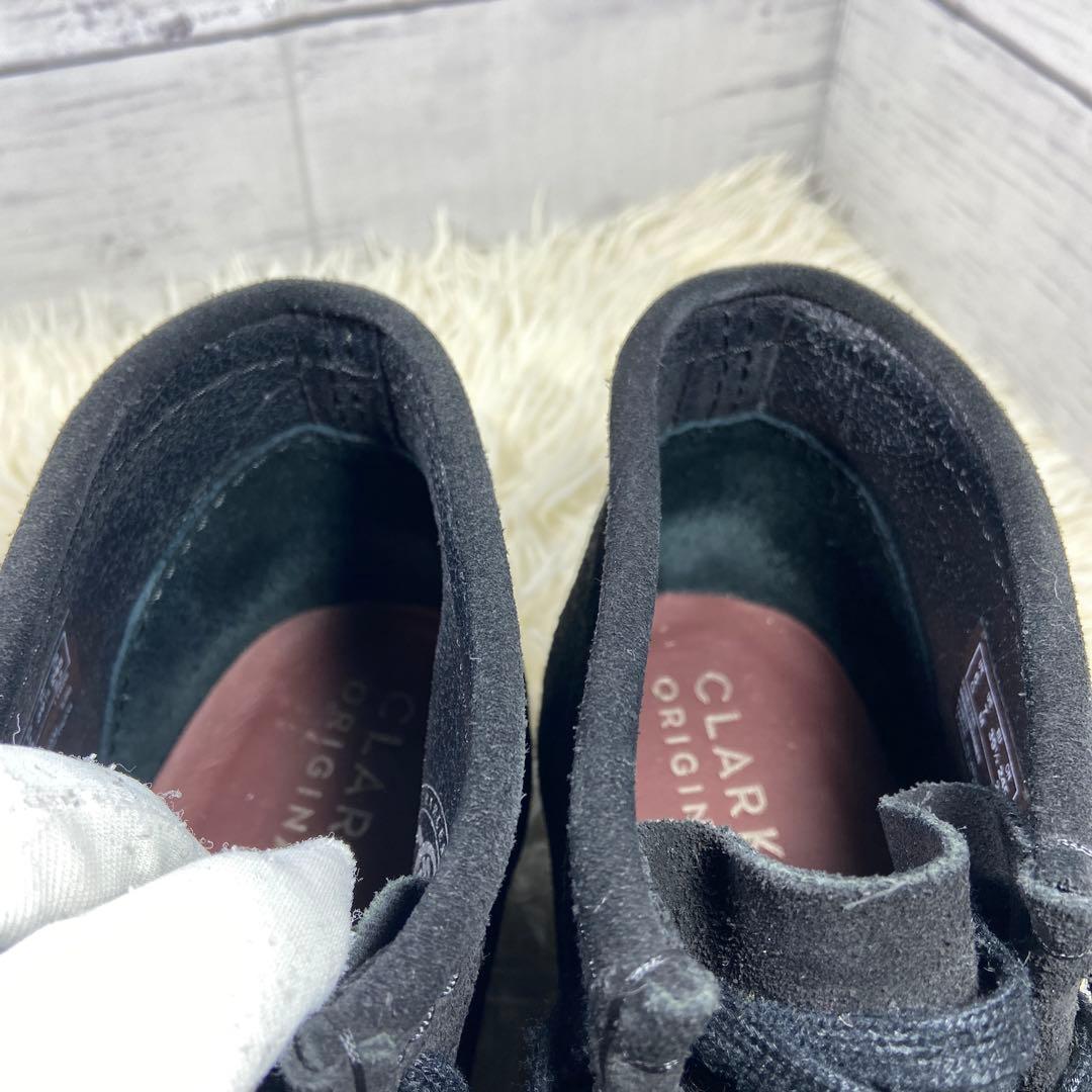 チャーム＆変え紐付✨クラークスCLARKS ORIGINALS ワラビー 黒色