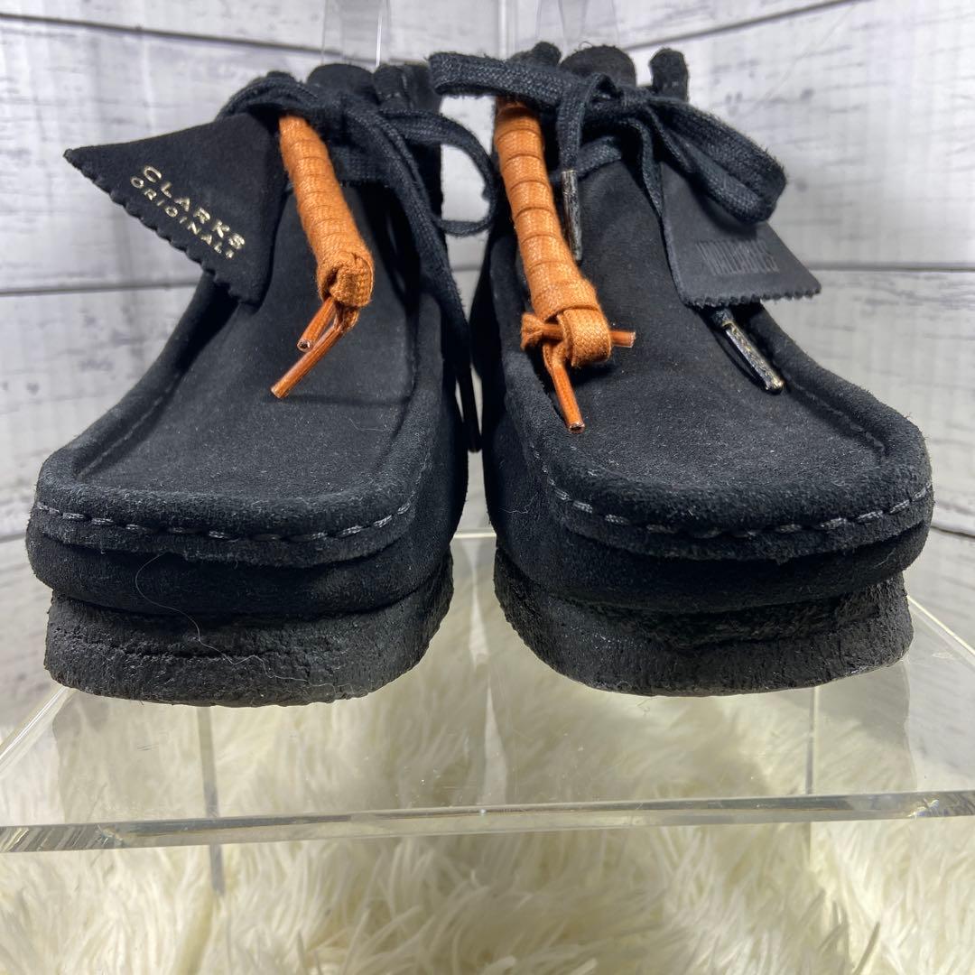 チャーム＆変え紐付✨クラークスCLARKS ORIGINALS ワラビー 黒色