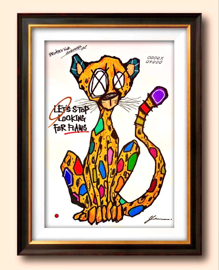 う*ん様 「 美しさが目覚めるとき 」｜絵画 原画 抽象画 絵 動物画 ドローイ