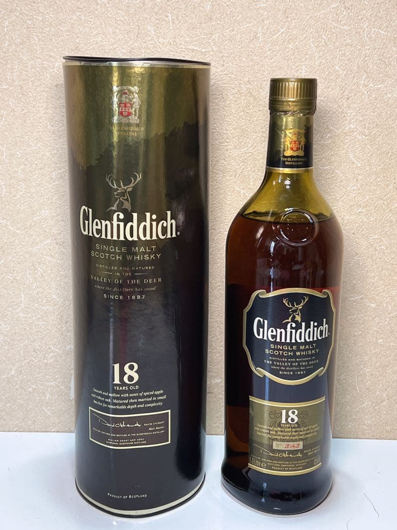 Glenfiddich 18年 シングルモルトウイスキー1.0 Litre未開封
