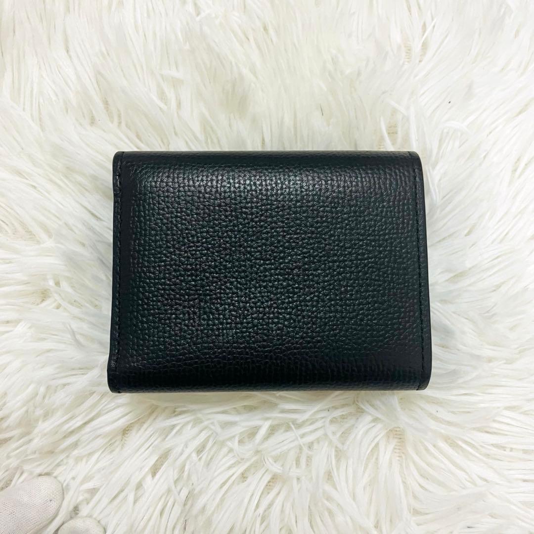 未使用級✨付属完備✨ロエベ 三つ折り トライフォールド レザー オールブラック