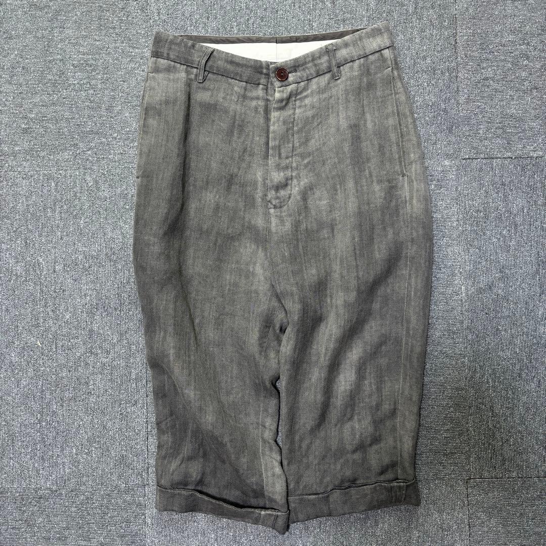 初期 RICK OWENS アーカイブ リネン サルエルパンツ グレー