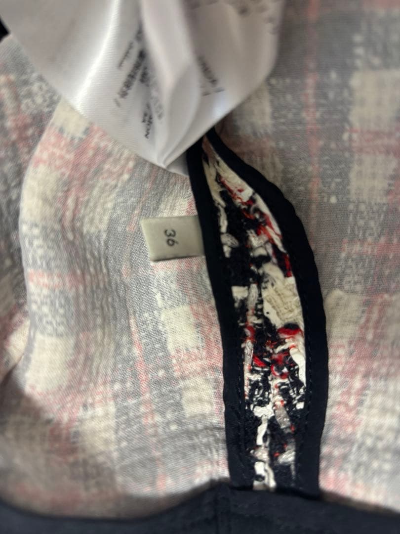 GUCCI ロゴマークチェックツイードスカート