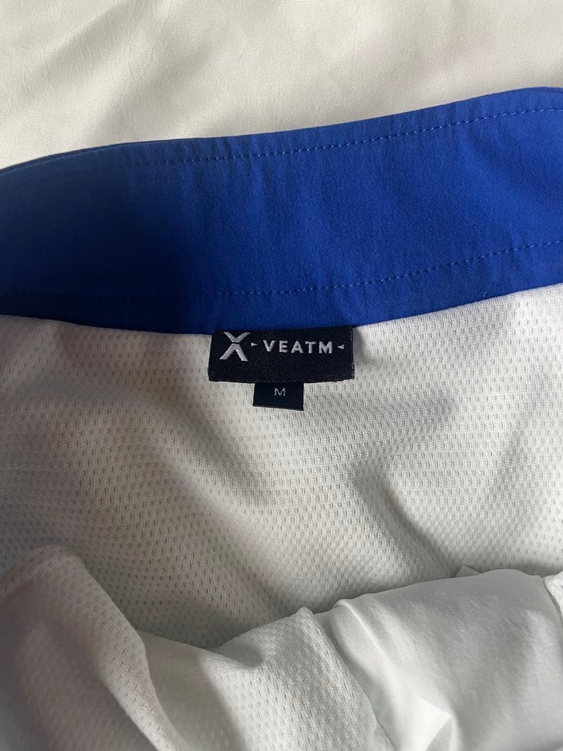 VEATM ボードショーツ ホワイト/ブルー