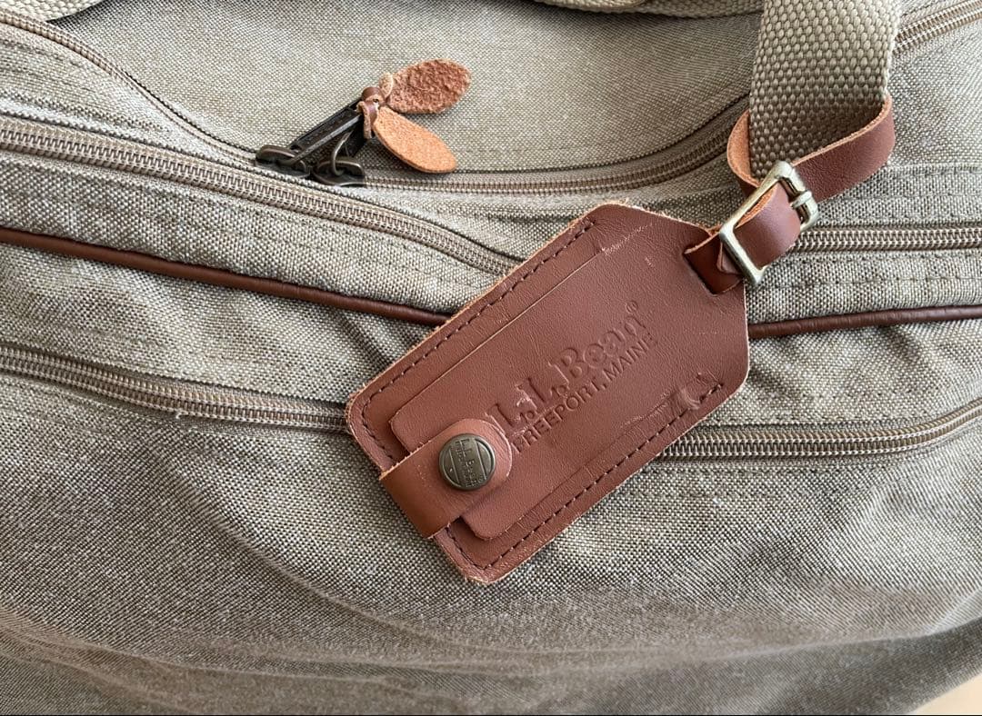 L.L.Bean キャンバス　遠征　旅行　バッグ 特大　ショルダーカーキ