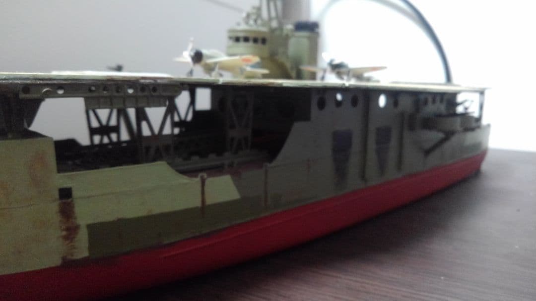 【ワンオフ】完成品　陸軍　護衛　空母　しんあきつ丸　揚陸艦　船　模型　仮想