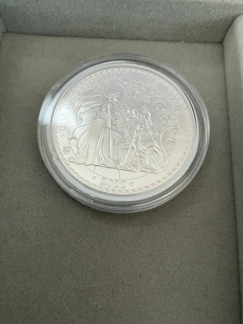 ウナとライオン　希少　2022年 新品 セントヘレナ　ウナとライオン　銀貨
