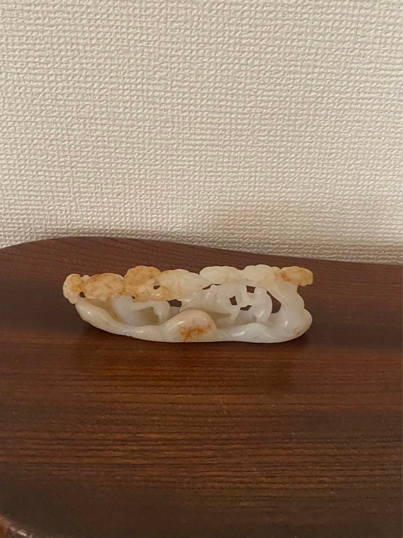 中国美術 和田玉山子摆件 彫刻 工芸品 置物 中国古玩 年代不明唐物