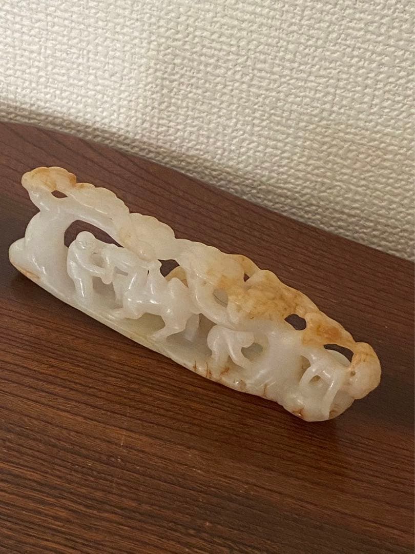 中国美術 和田玉山子摆件 彫刻 工芸品 置物 中国古玩 年代不明唐物