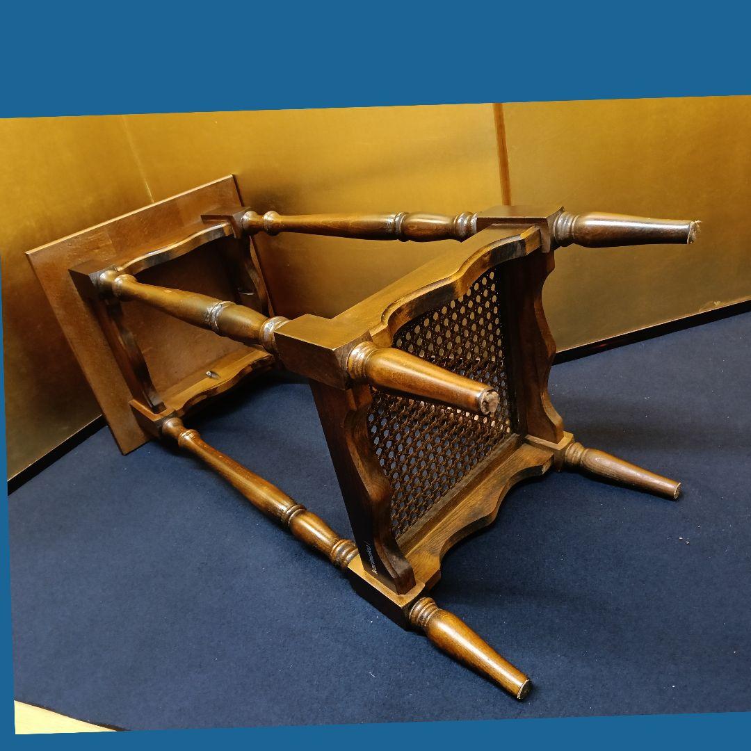 ドロンAM15 カリモク コロニアル 飾台 電話代 花台 昭和レトロ サイ