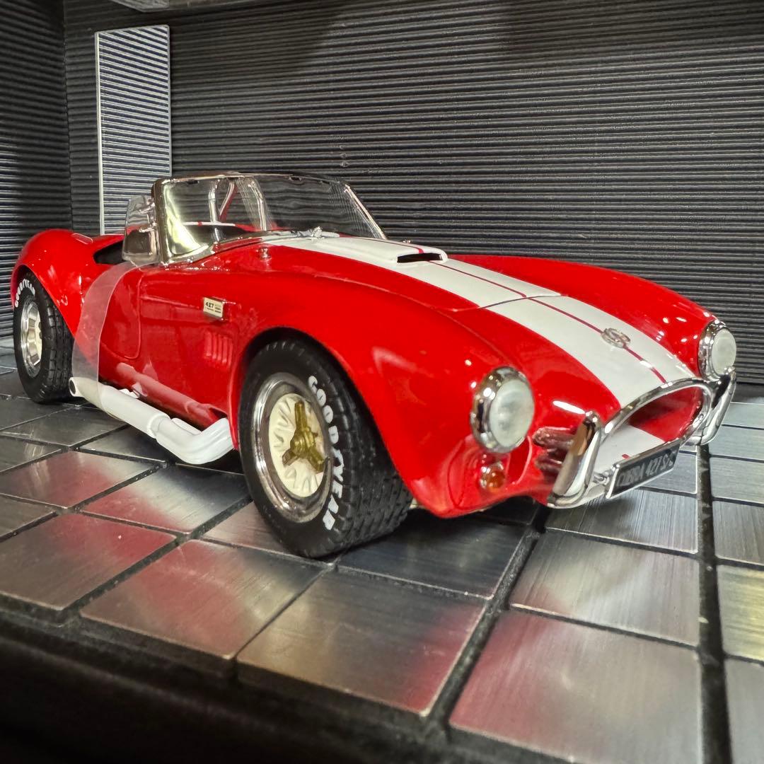絶版未展示品 京商 1/18 コブラ427 レッド