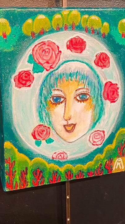 【アクリル画】 商品名 透めいな貴方 0号 額なし 未使用品