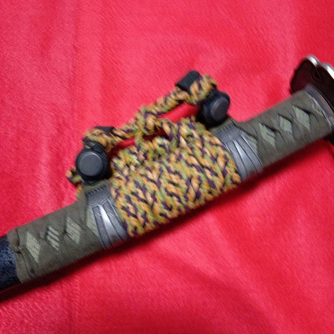 太刀拵え総銀金具現代製　新品高級拵え袋房付き。