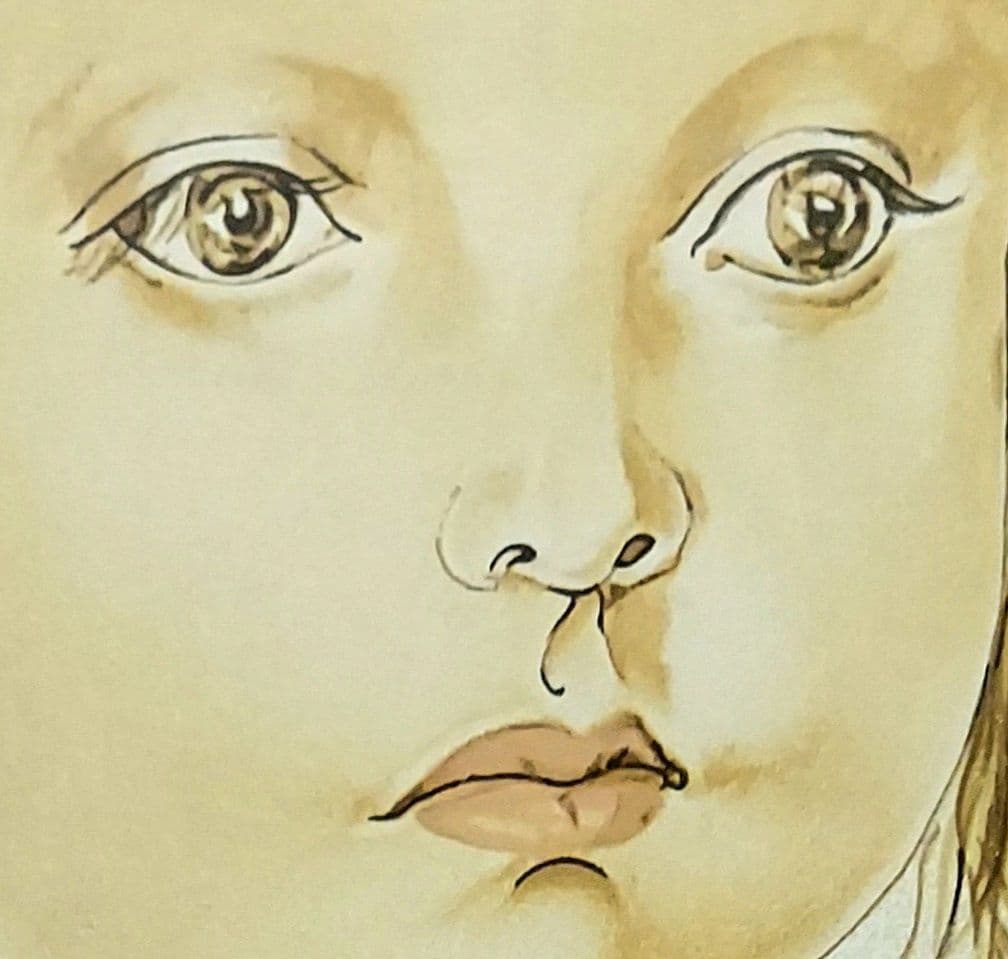 藤田　嗣治「フォークを持つ少女」