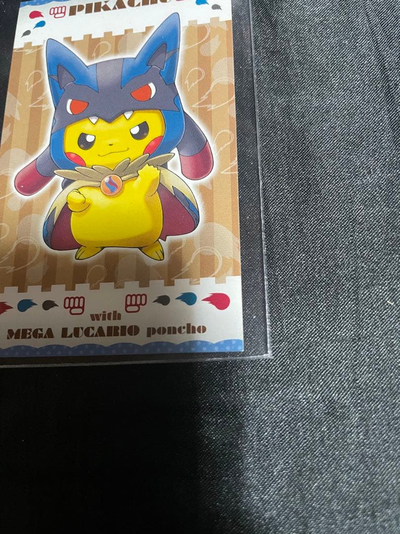 ピカチュウ メガポンチョ 名刺カード 3枚セット