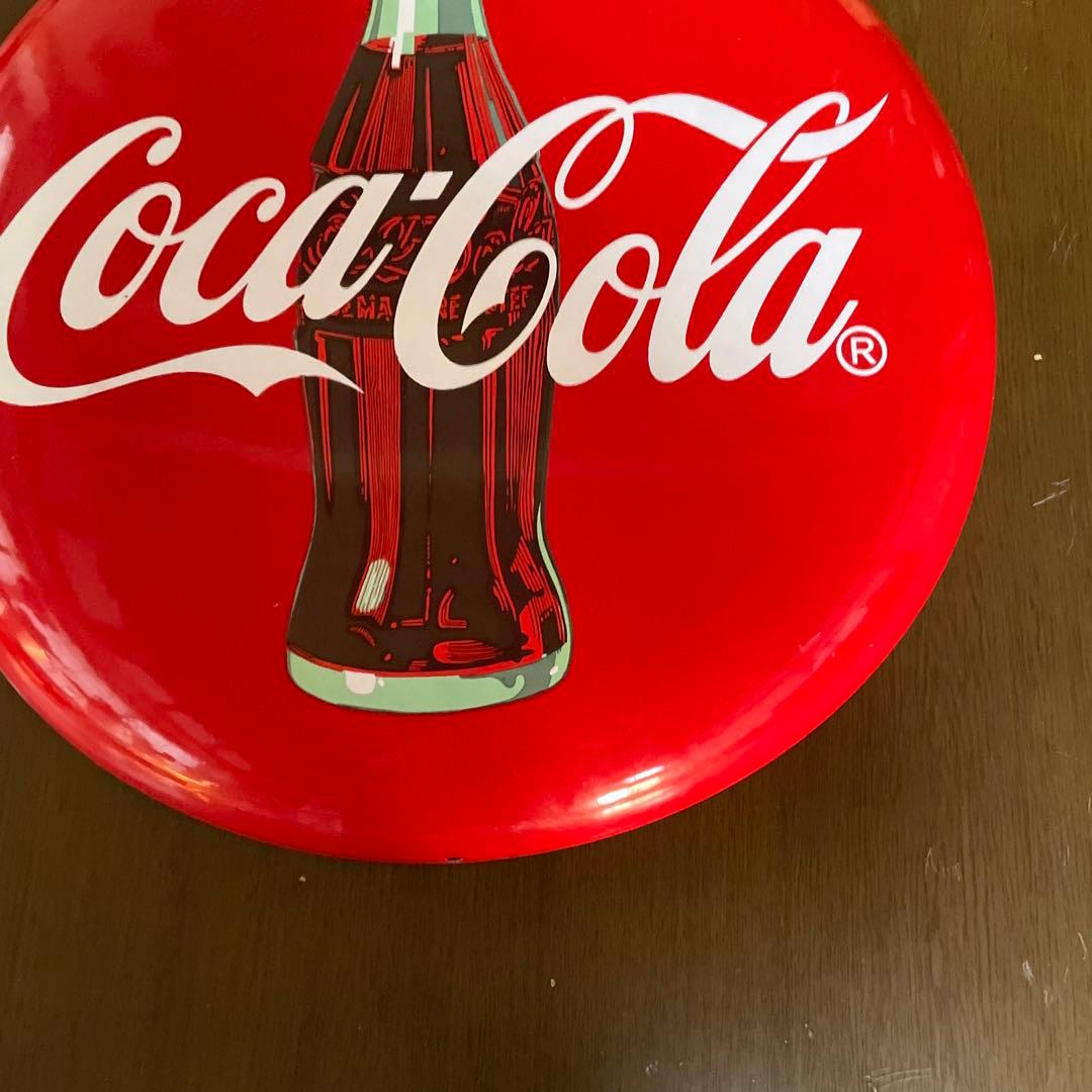 コカコーラボタン型 ホーロー看板　非売品　おまけ付き