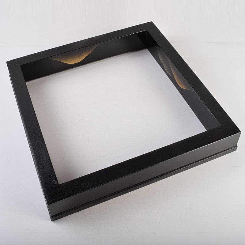 茶道具　蒔絵師　村田宗覚作　遠山蒔絵　炉縁　共箱　C　R9245B