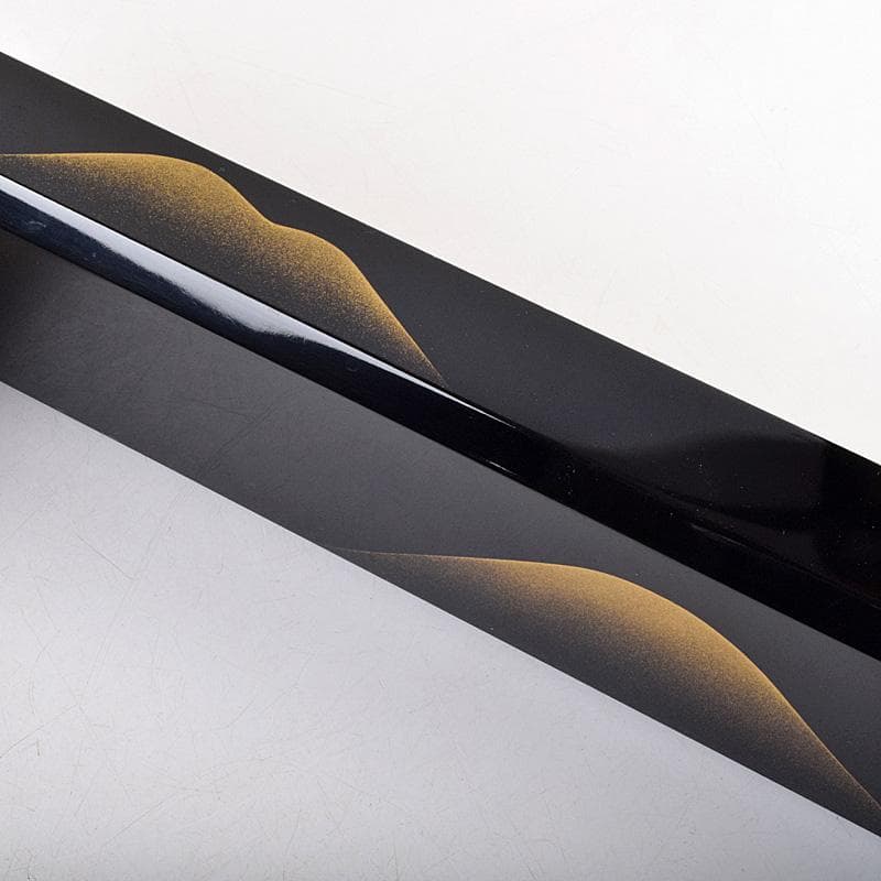 茶道具　蒔絵師　村田宗覚作　遠山蒔絵　炉縁　共箱　C　R9245B