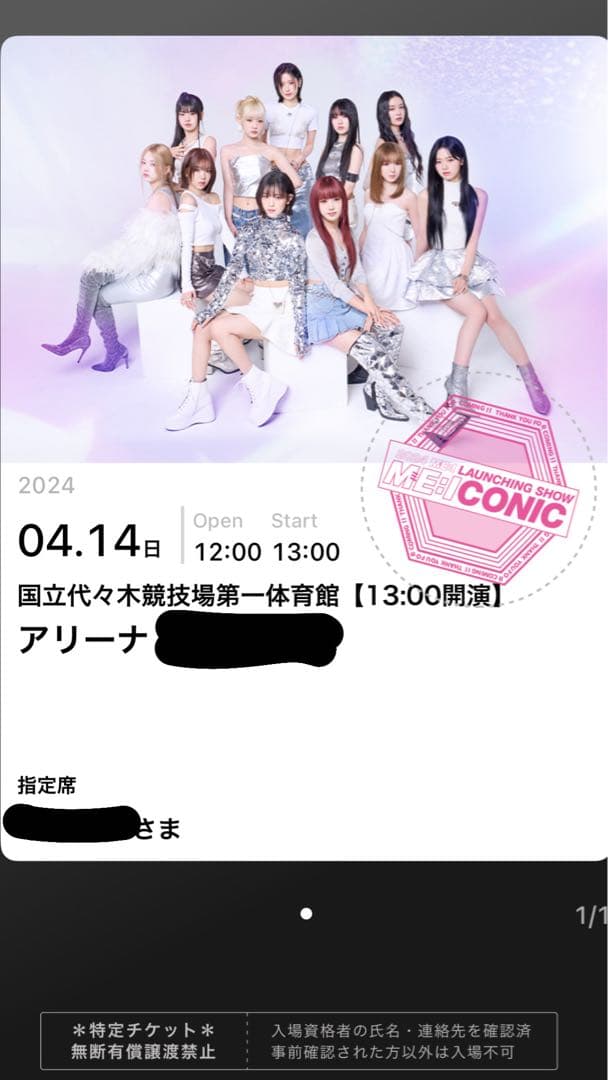 即購入⭕️ ME:I 佐々木心菜 初ステージ サインボール