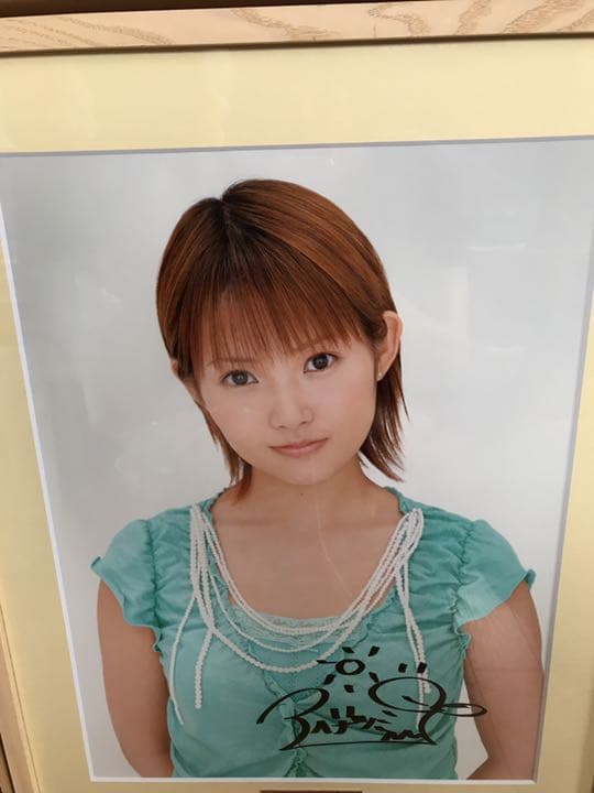 安倍なつみ モー娘。卒業FC限定 特大直筆サイン入パネル