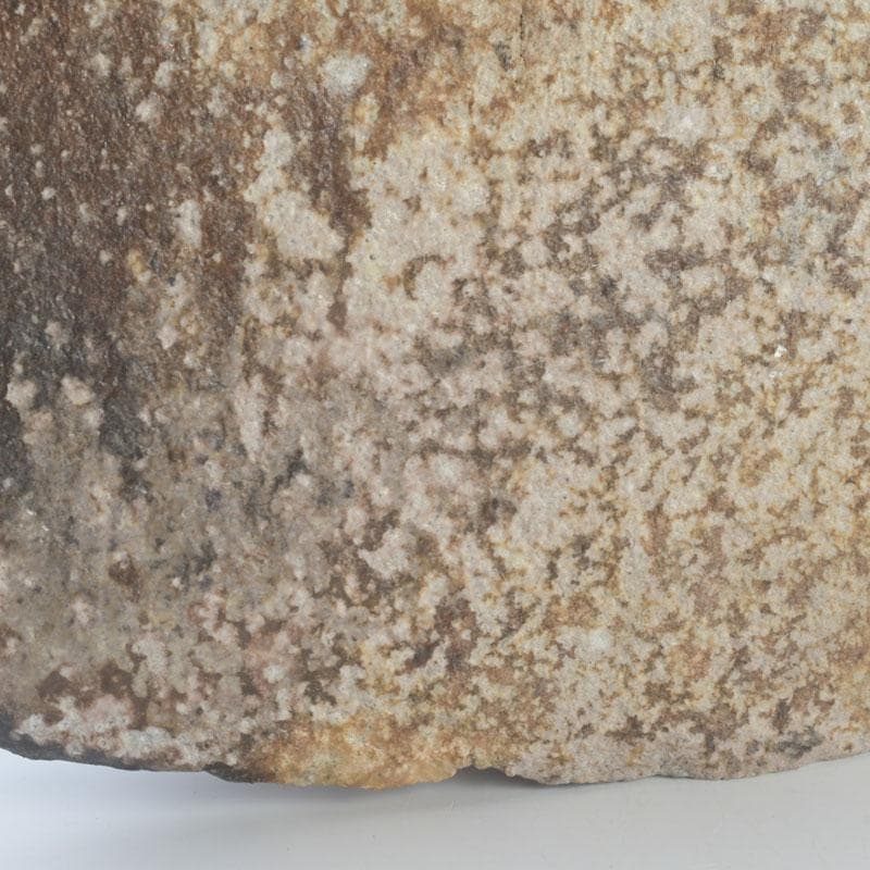 茶道具　信楽焼　奥田英山作　扁壷　花入　共布共箱　N　9811A