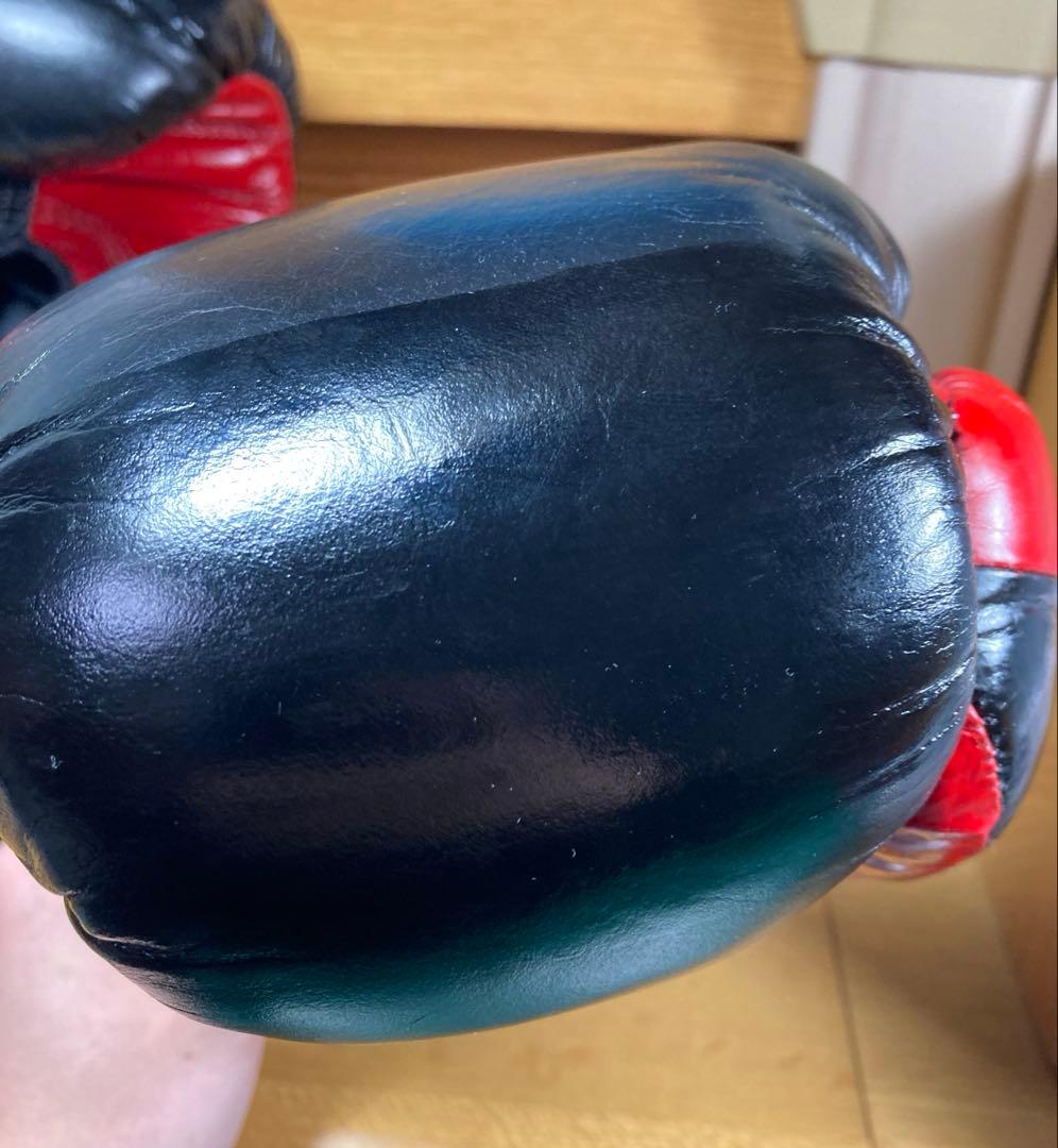 GRANT グラント ボクシンググローブ 黒/赤 10オンス カスタム品