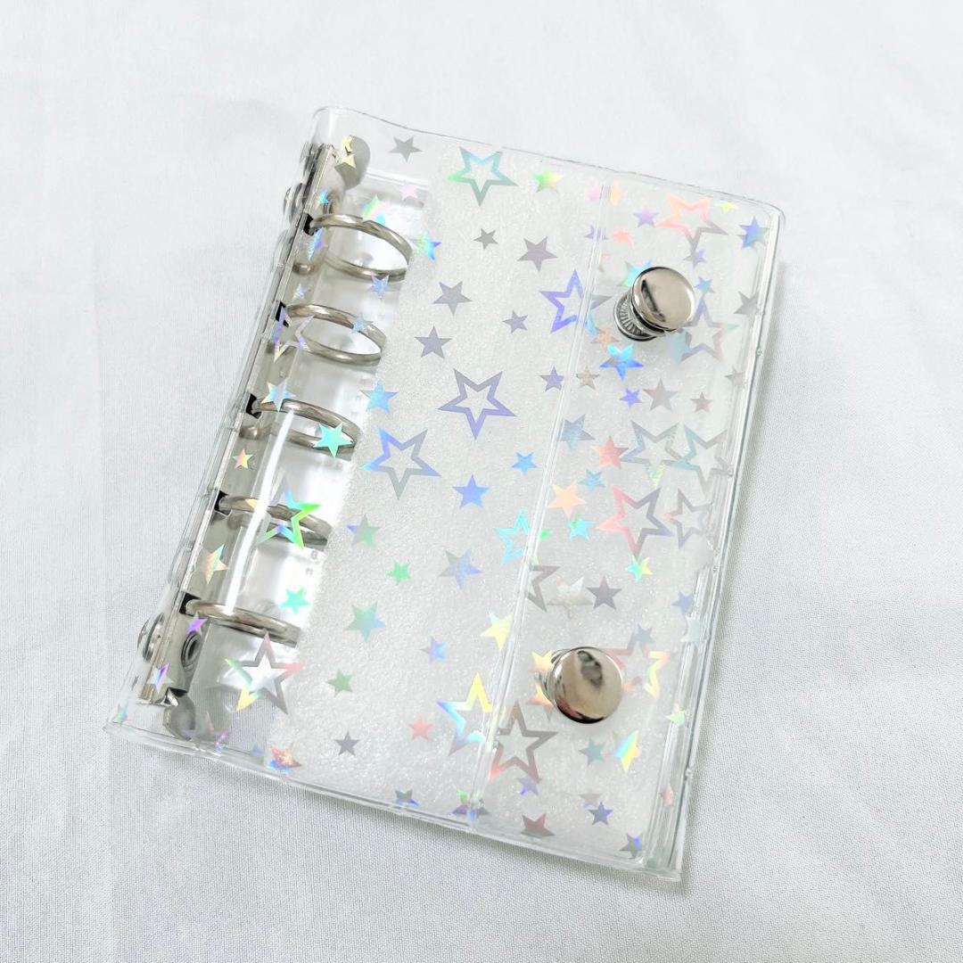 シール帳 バインダー キラキラ クリアバインダー コレクション 透明 シール