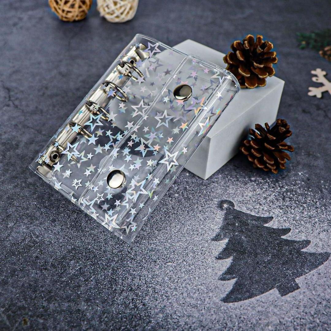 シール帳 バインダー キラキラ クリアバインダー コレクション 透明 シール