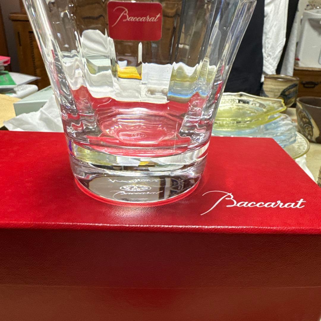新品未使用、Baccarat クリスタルグラス ミルニュイ2客セット箱入り