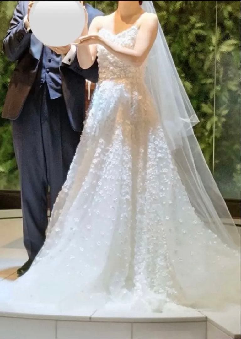 plume.ウェディングドレス champagne gown