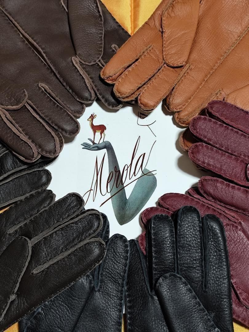 専用 今季 メローラ ディアボルドー ライニングなし 革手袋グローブMEROLA