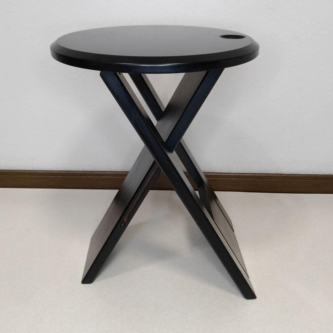 ヴィンテージ 木製フォールディング　スツール　椅子　ロジェタロン　フランス