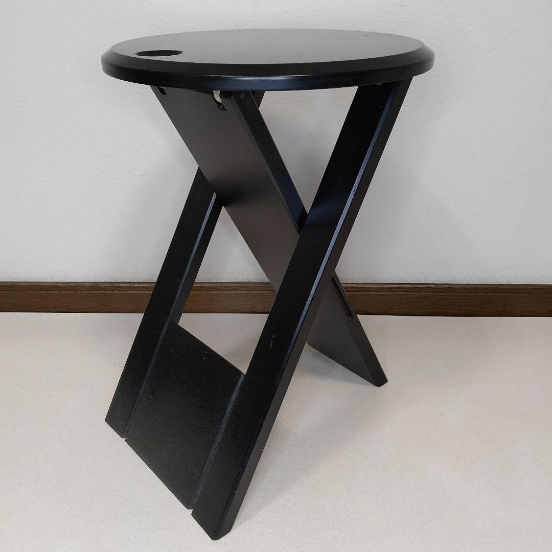 ヴィンテージ 木製フォールディング　スツール　椅子　ロジェタロン　フランス