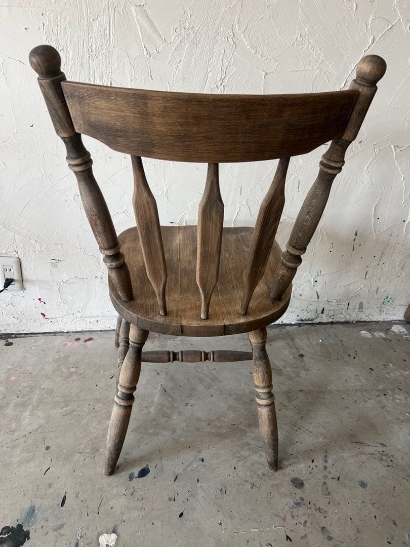 バラ売り要相談 剥離 木製ダイニングテーブル イス ヴィンテージ