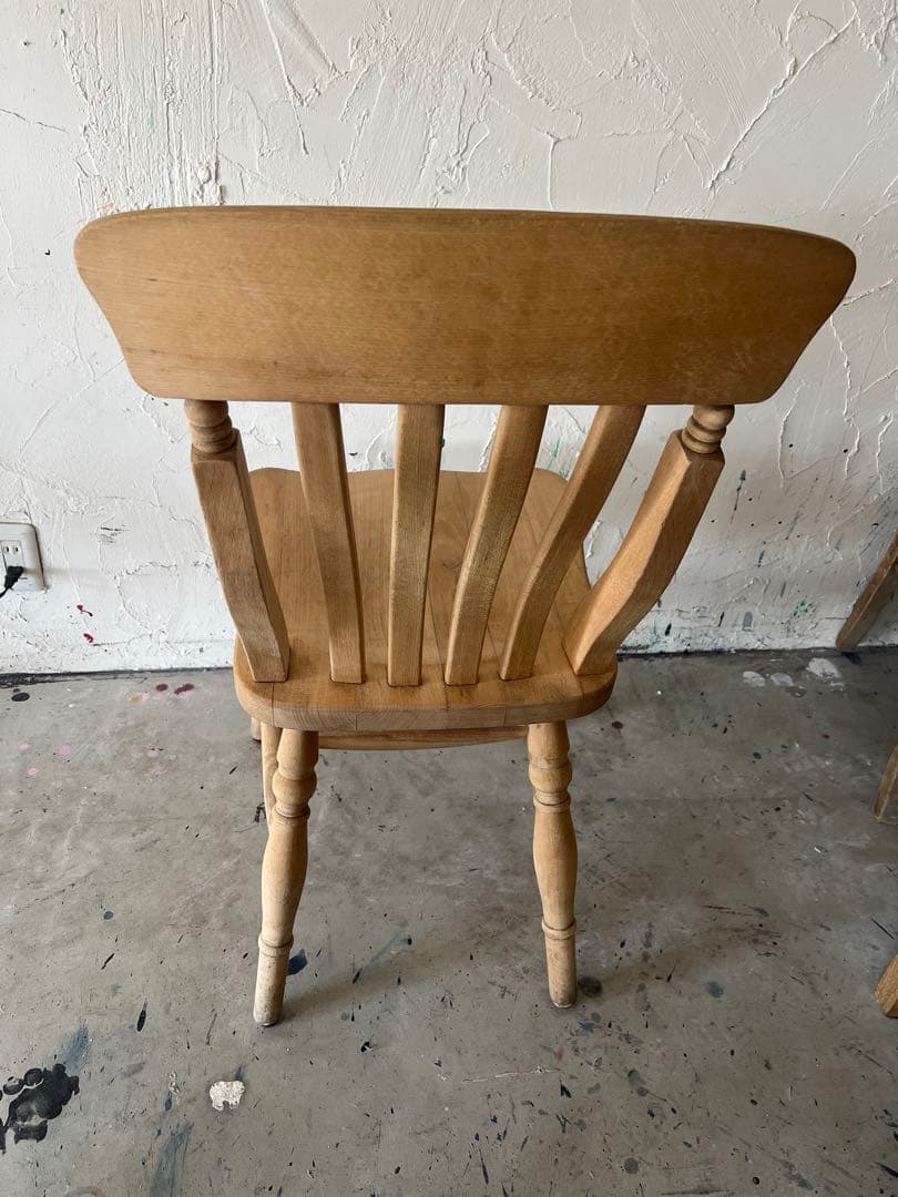 バラ売り要相談 剥離 木製ダイニングテーブル イス ヴィンテージ