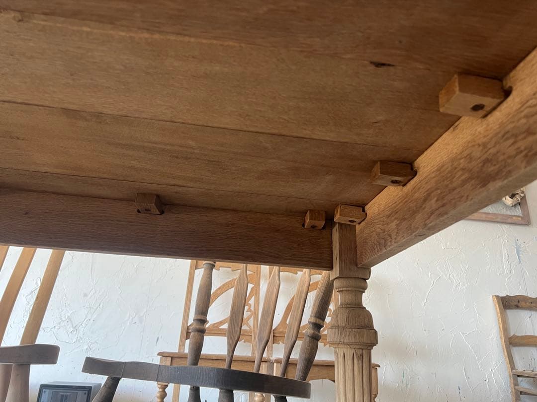 バラ売り要相談 剥離 木製ダイニングテーブル イス ヴィンテージ