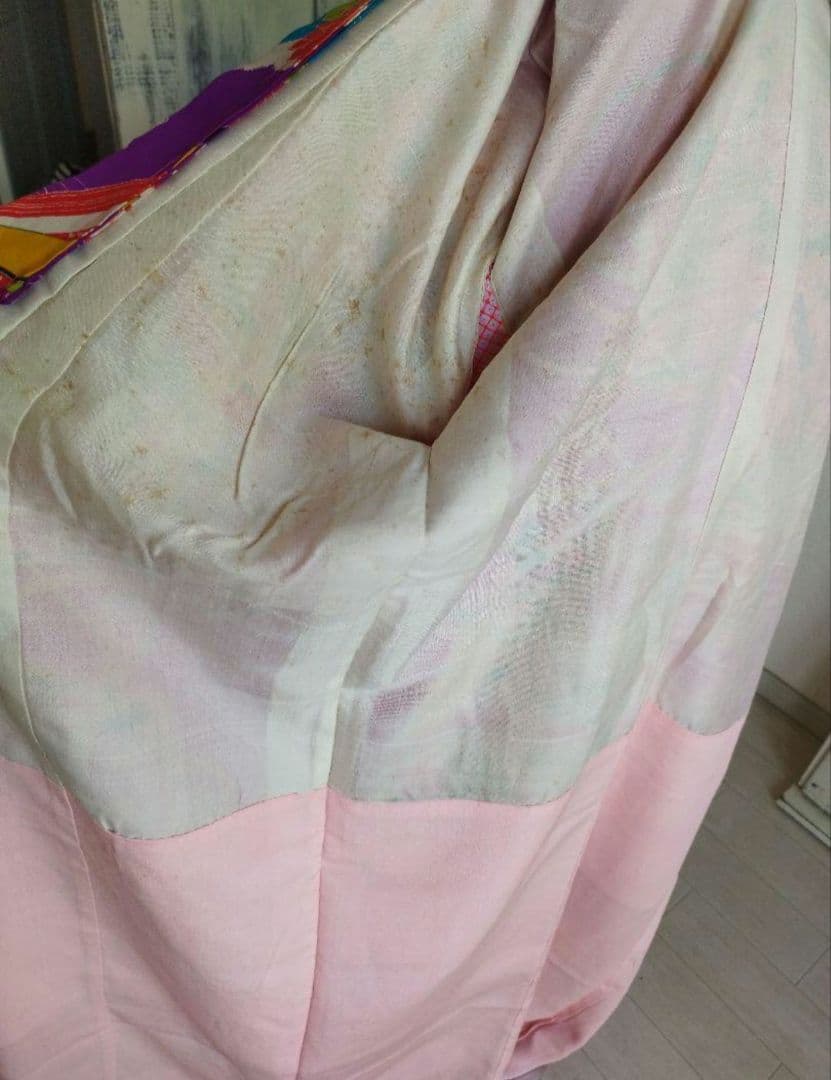 アンティークマゼンダピンクの着物にだらり帯☆七五三フルセット