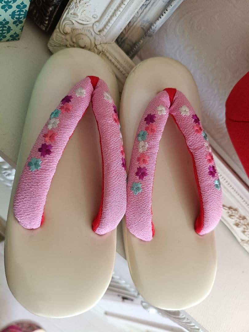 アンティークマゼンダピンクの着物にだらり帯☆七五三フルセット